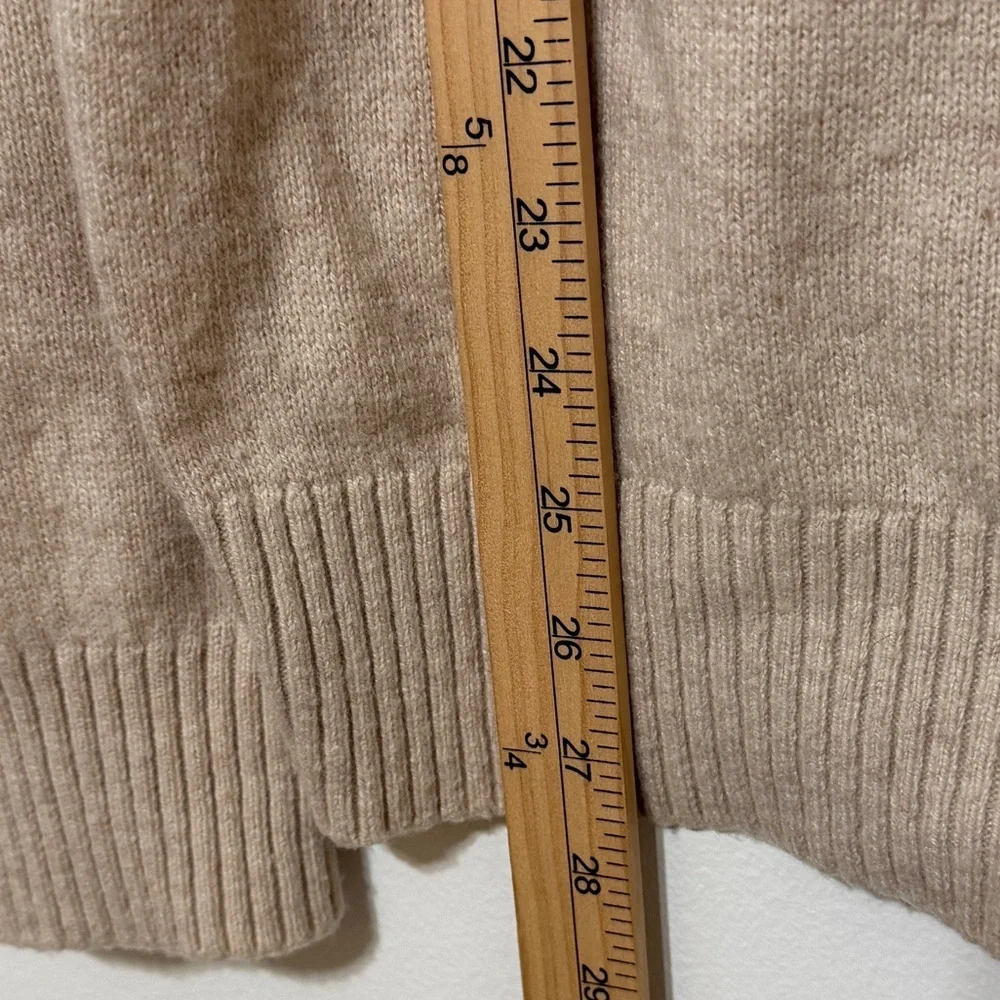 J. Crew Men’s Crewneck Sweater Size Large Cream Neutral Pullover Lambswool